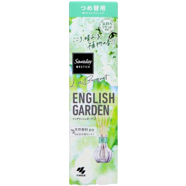 サワデー 香るStick LaBouquet イングリッシュガーデン 詰替え 70ml : 小林製薬
