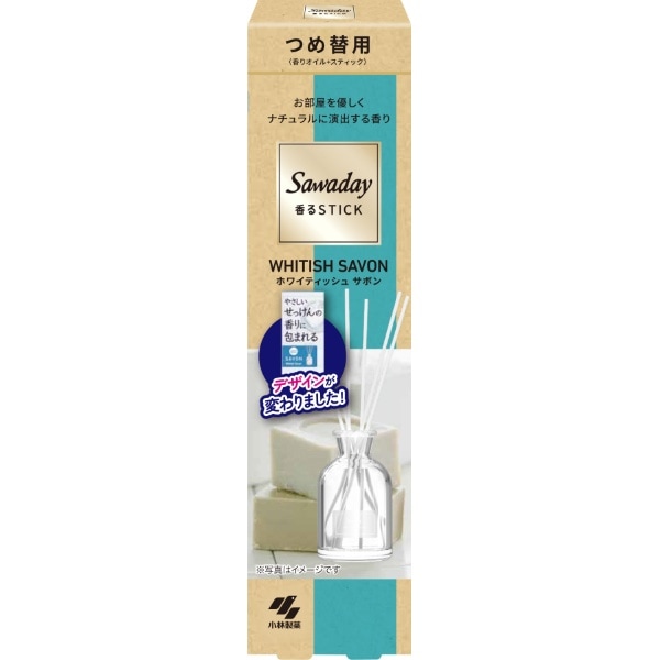サワデー 香るSTICK ホワイティッシュサボン 詰替え 70ml : 小林製薬