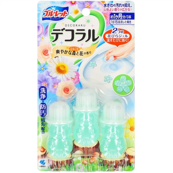 ブルーレット デコラル 爽やかな森と花の香り 7.5g×3本 : 小林製薬