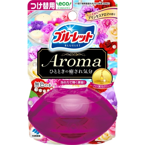 液体ブルーレット おくだけ アロマ 心ときめくプリンセスアロマの香り つけ替え用 70ml : 小林製薬
