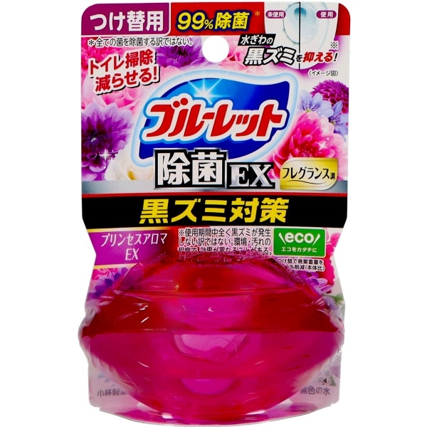 液体ブルーレット おくだけ 除菌EX フレグランス プリンセスアロマEX つけ替え用 67ml : 小林製薬