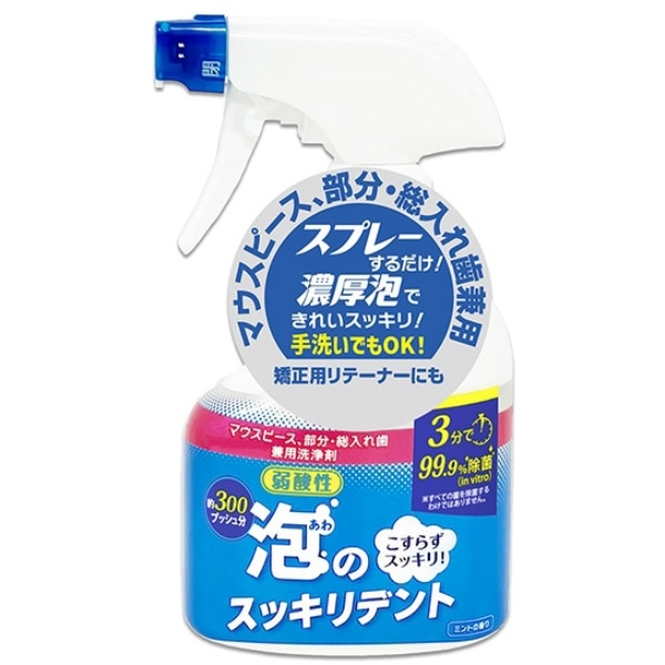 泡のスッキリデント スプレー 本体 300ml : ライオンケミカル
