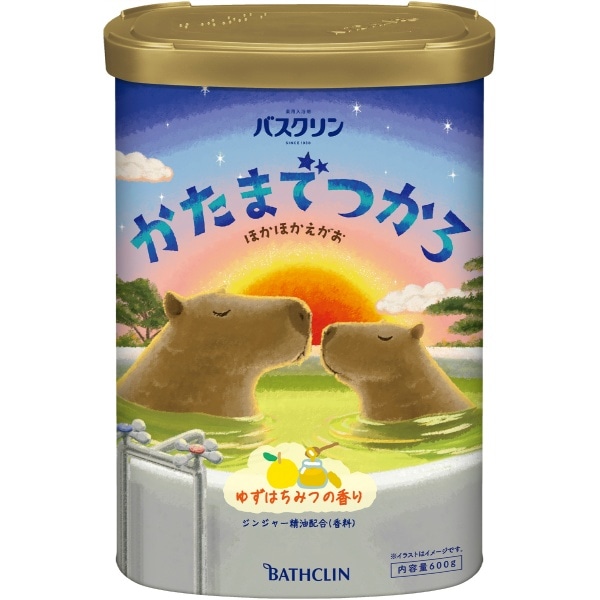 バスクリン かたまでつかろ ゆずはちみつの香り 600g : バスクリン