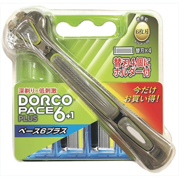 ドルコ PACE6 替え刃 プラスホルダー1本RD 4個入 : ドルコ