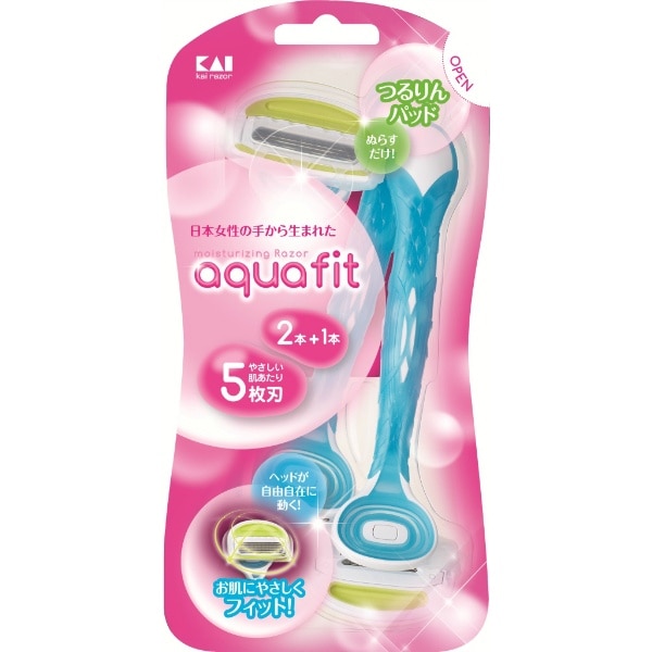 AQUAFIT 2本入 : 貝印