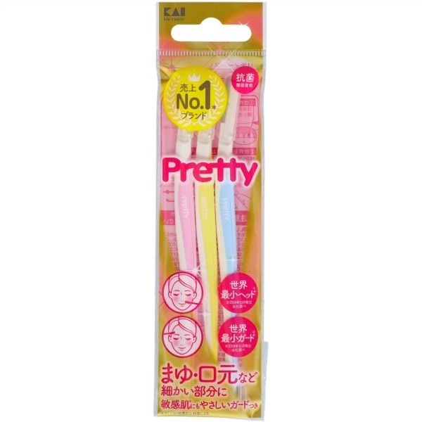 GA0006 Pretty プリティースリムL 3個入 : 貝印