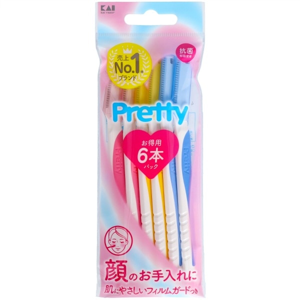 プリティー フェイスL GA0084 FRL-6P2 6本入 : 貝印