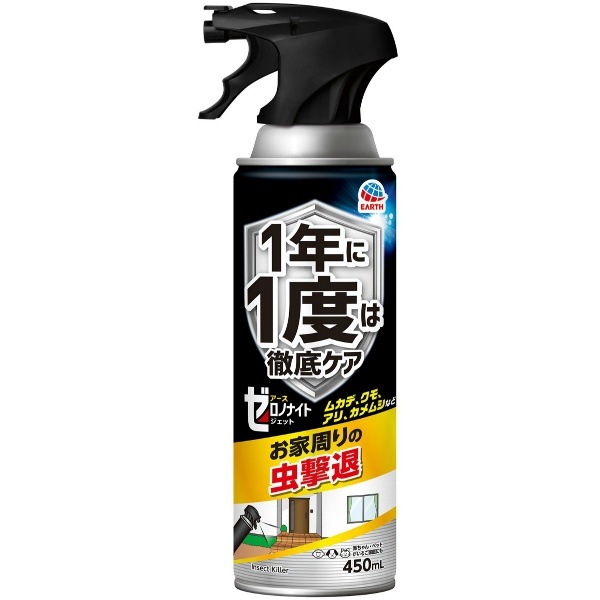 ゼロノナイト イヤな虫用 ジェット 450ml : アース製薬