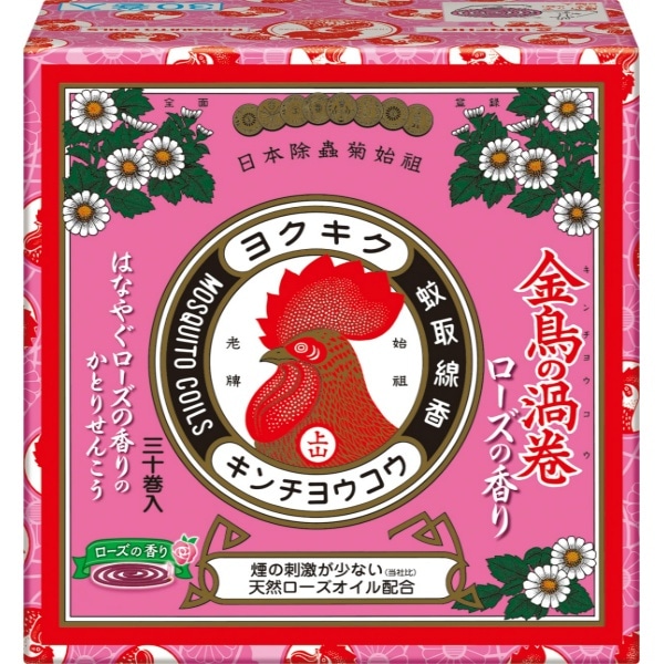 金鳥の渦巻V ローズの香り 30巻入 : 大日本除虫菊（金鳥）