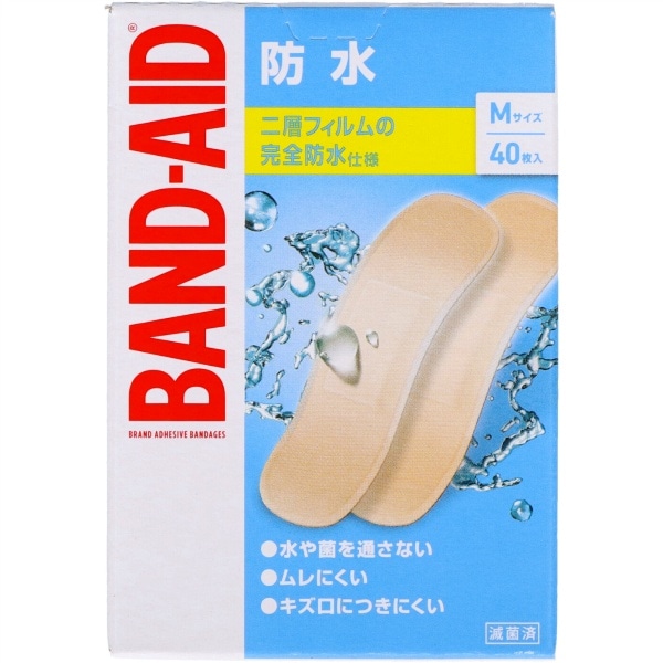 バンドエイド 防水 Mサイズ 40枚入