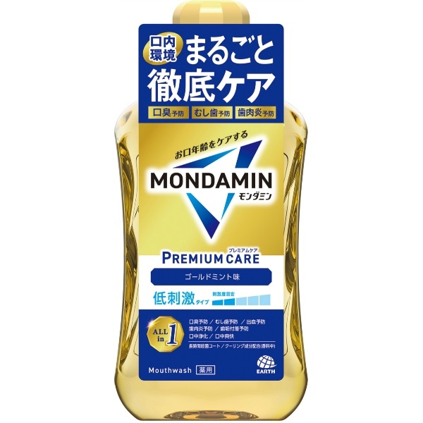 モンダミン プレミアムケア ゴールドミント 1000ml : アース製薬