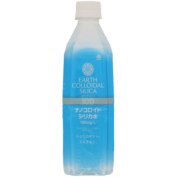 【特価 無くなり次第終了！】アース コロイダル シリカ100 ナノコロイド シリカ水 500ml : アース製薬