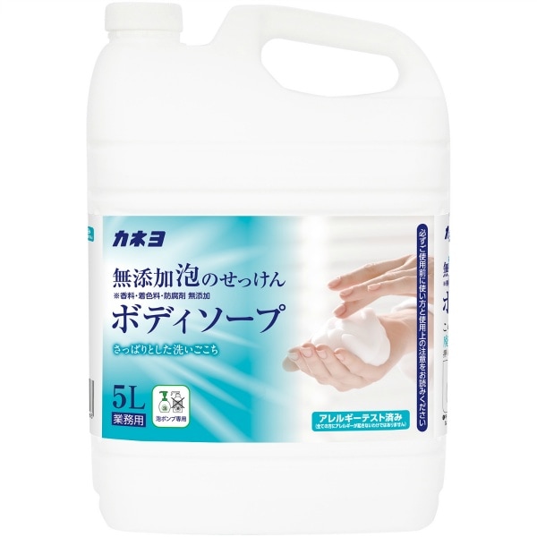 無添加 泡のせっけん ボディソープ 5L : カネヨ石鹸