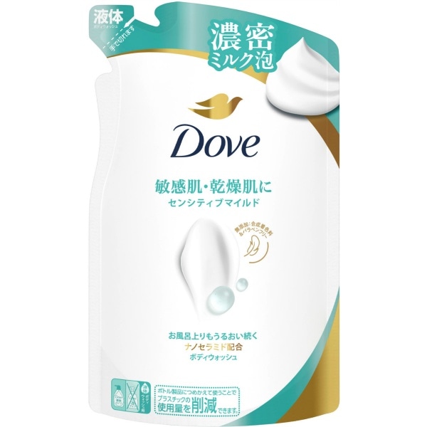 ダヴ ボディウォッシュ センシティブマイルド 詰替え 300g : ユニリーバ