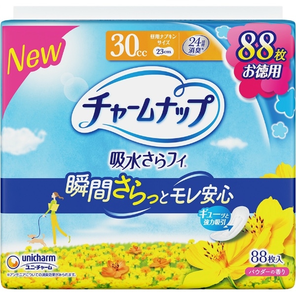 チャームナップ 吸水さらフィ 30cc 88枚入 : ユニ・チャーム（ユニチャーム）