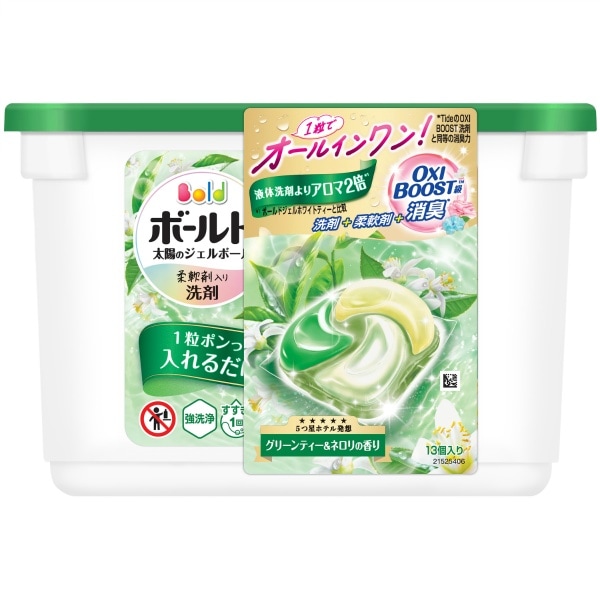 ボールド ジェルボール4D グリーンティー&ネロリの香り 本体 13個入 : P&G