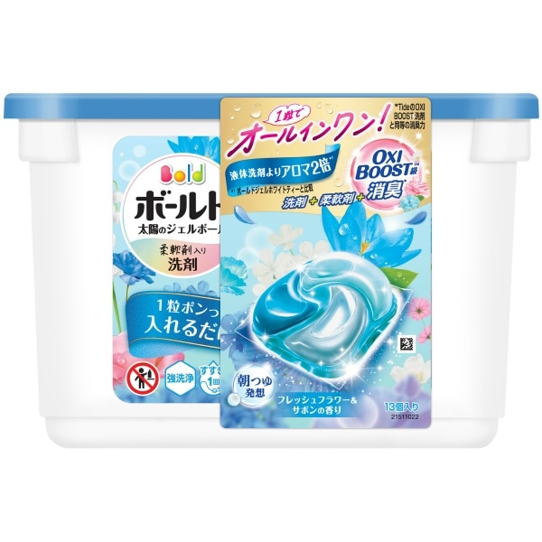 ボールド ジェルボール4D フレッシュフラワー&サボンの香り 本体 13個入 : P&G