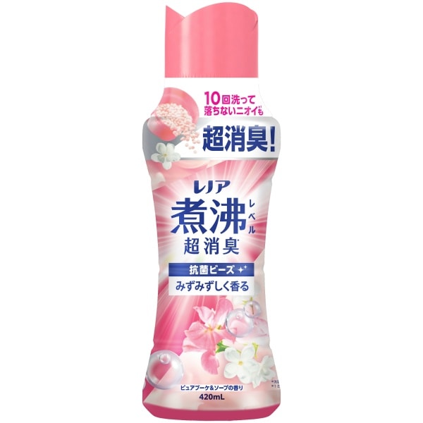 レノア 煮沸レベル消臭 抗菌ビーズ ピュアブーケ&ソープの香り 本体 420ml : P&G