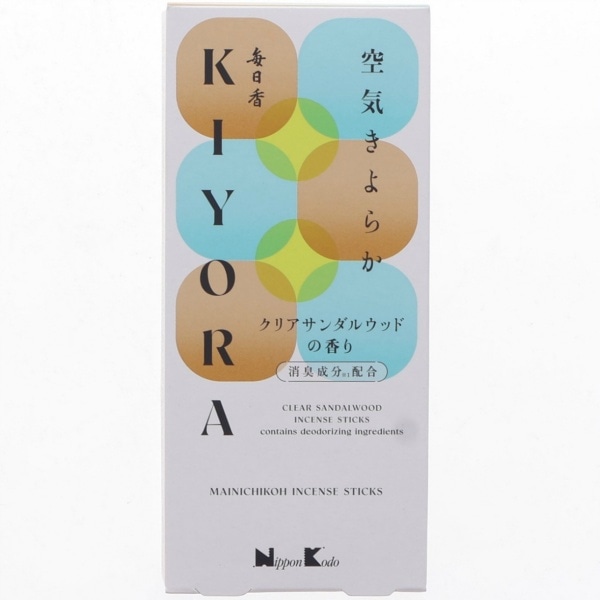 毎日香 KIYORA クリアサンダルウッドの香り 50g : 日本香堂
