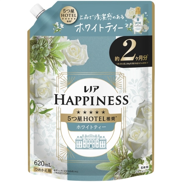 レノアハピネス 夢ふわタッチ ホワイトティーの香り 詰替え 特大サイズ 620ml : P&G
