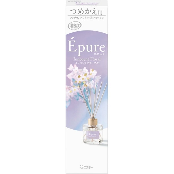 消臭力 Epure 玄関・リビング用 Stick 詰替え イノセントフローラル 75ml : エステー