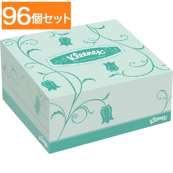 クリネックス ティシュー ハーフ 1/2カット 100組×1個 : 日本製紙クレシア 【×96個セット・ケース販売】