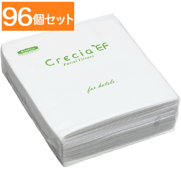 クレシアEF ティシュー ハーフ ポリパック 50組×1個 : 日本製紙クレシア 【×96個セット・ケース販売】
