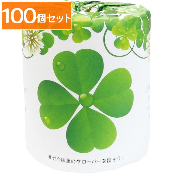 幸せの四葉のクローバーを探そう！ 1ロール : 林製紙 【×100個セット・ケース販売】