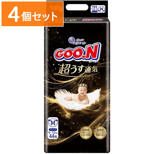 グ～ン 超うす通気 テープ Mサイズ 44枚入 : 大王製紙 【×4個セット・ケース販売】