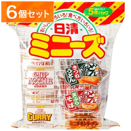 日清 ミニーズ 西日本 5食パック 【×6個セット・ケース販売】