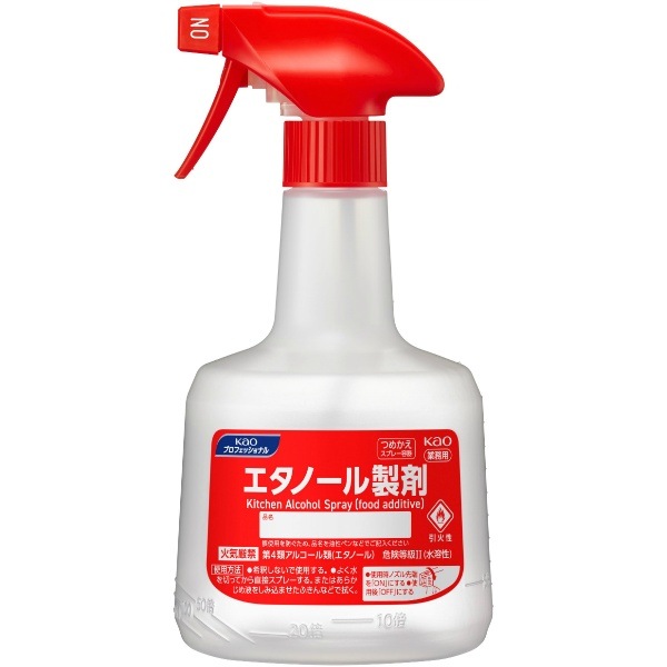 空容器 エタノール製剤 業務用 つめかえスプレー容器 600ml : 花王プロフェッショナル 【×6個セット・ケース販売】