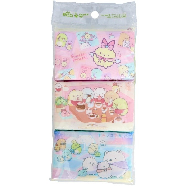 すみっコぐらし ポケットティッシュ 6個パック : ハヤシ商事