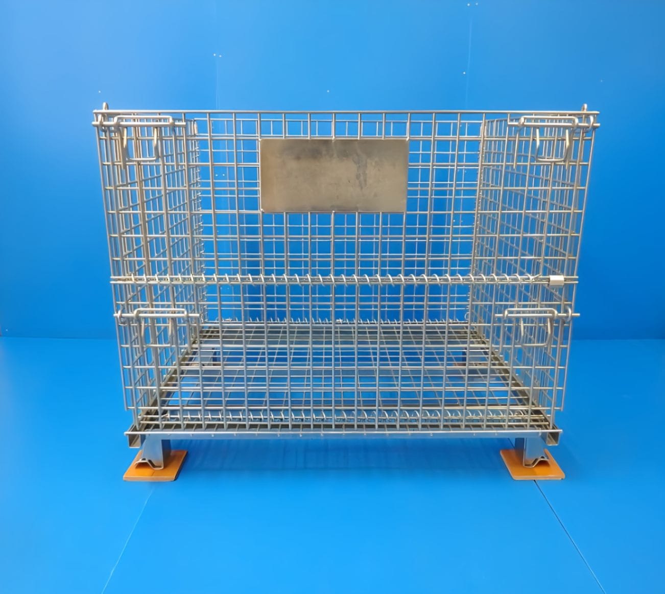 メッシュパレットM　間口1000mm×奥行800mm×高さ840mm　53kg　亜鉛電気メッキ