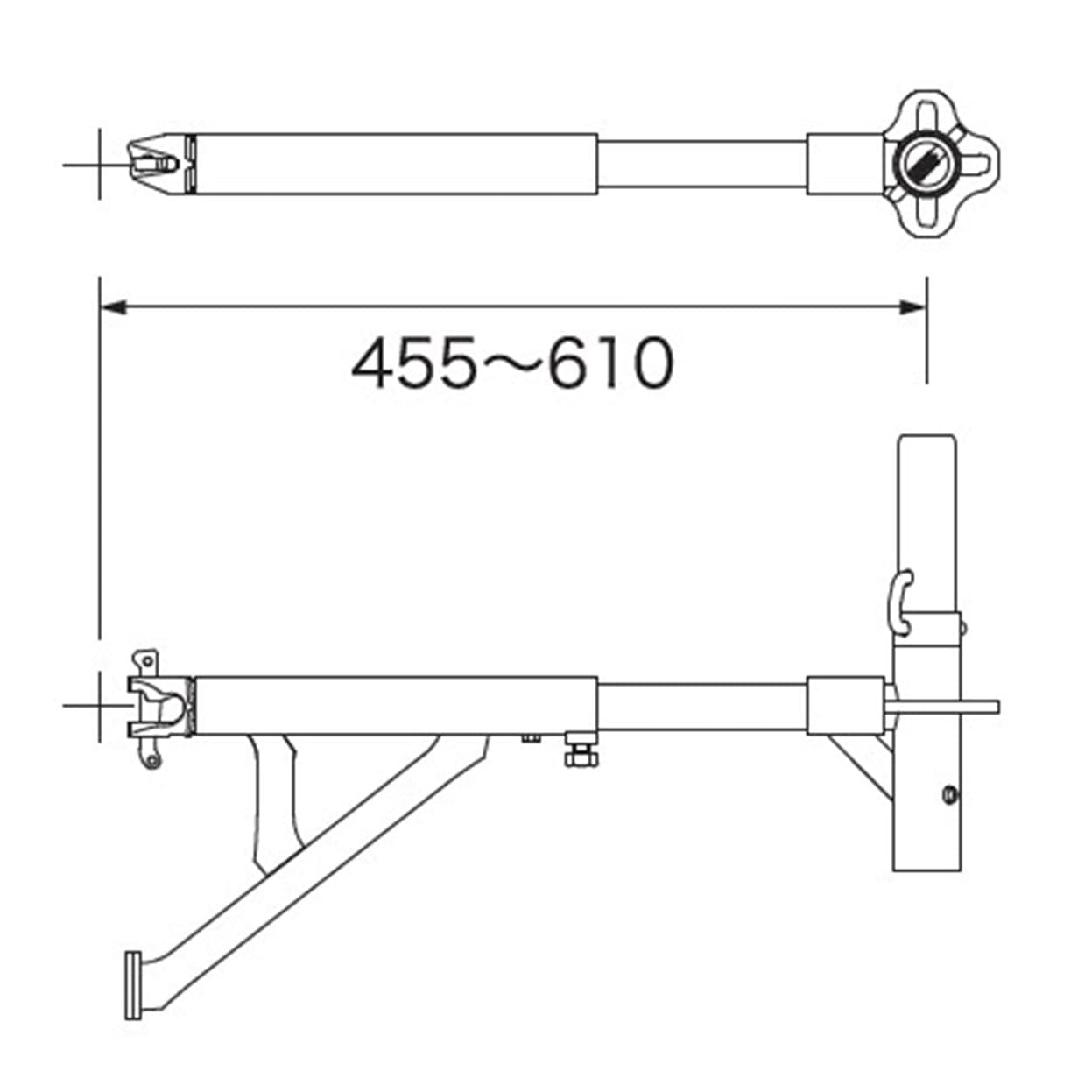 【見積品】アルバトロス　はね出しブラケット　伸縮型
