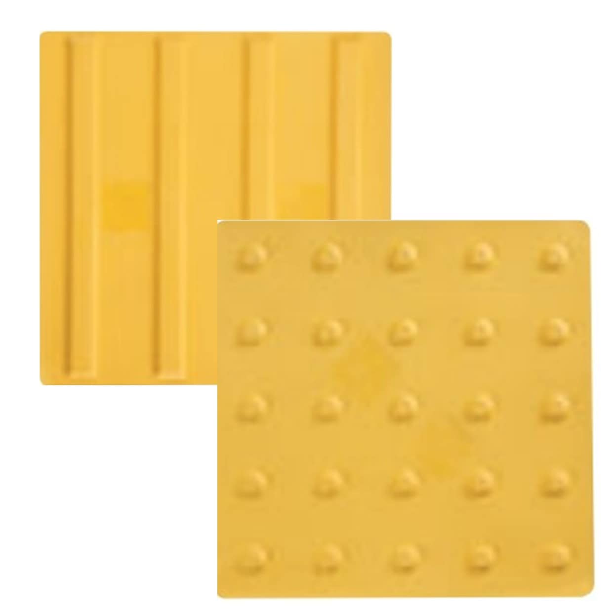 エコ点字パネル　300角　ラインタイプ　ポイントタイプ