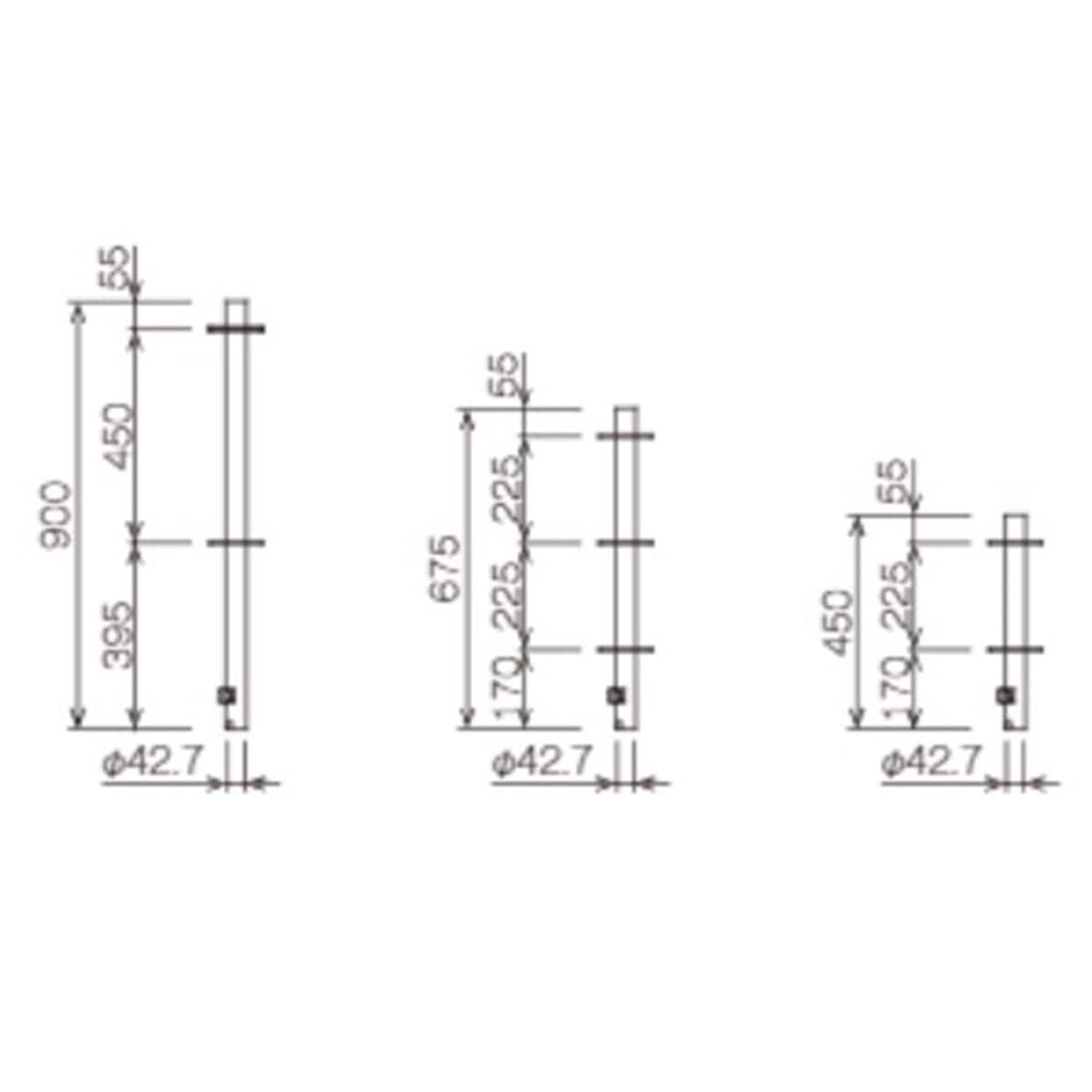 ダーウィン　ほぞ無し支柱