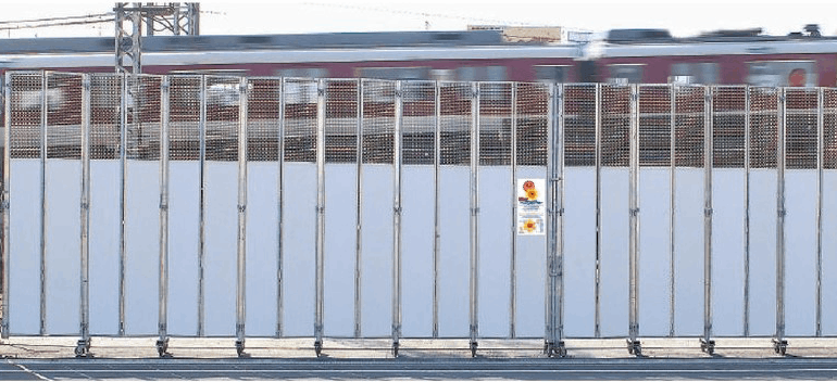 NKパネルキャスターゲート　H=3.0m　両開き