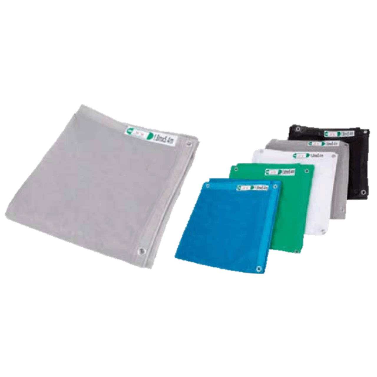 メッシュシート　3.6×5.4　グレー　緑　5枚入り