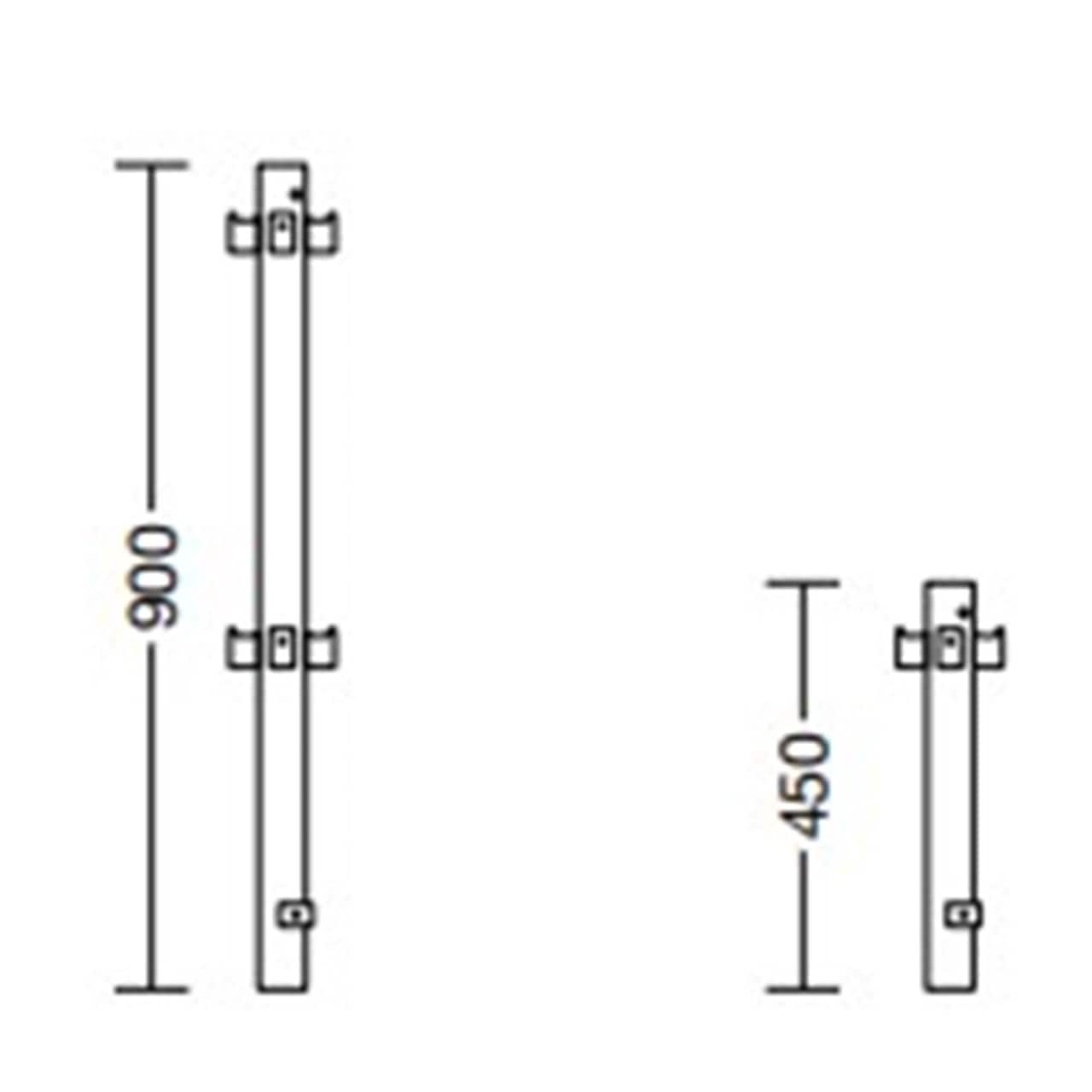 ファステック　支柱　ホゾ脱着式
