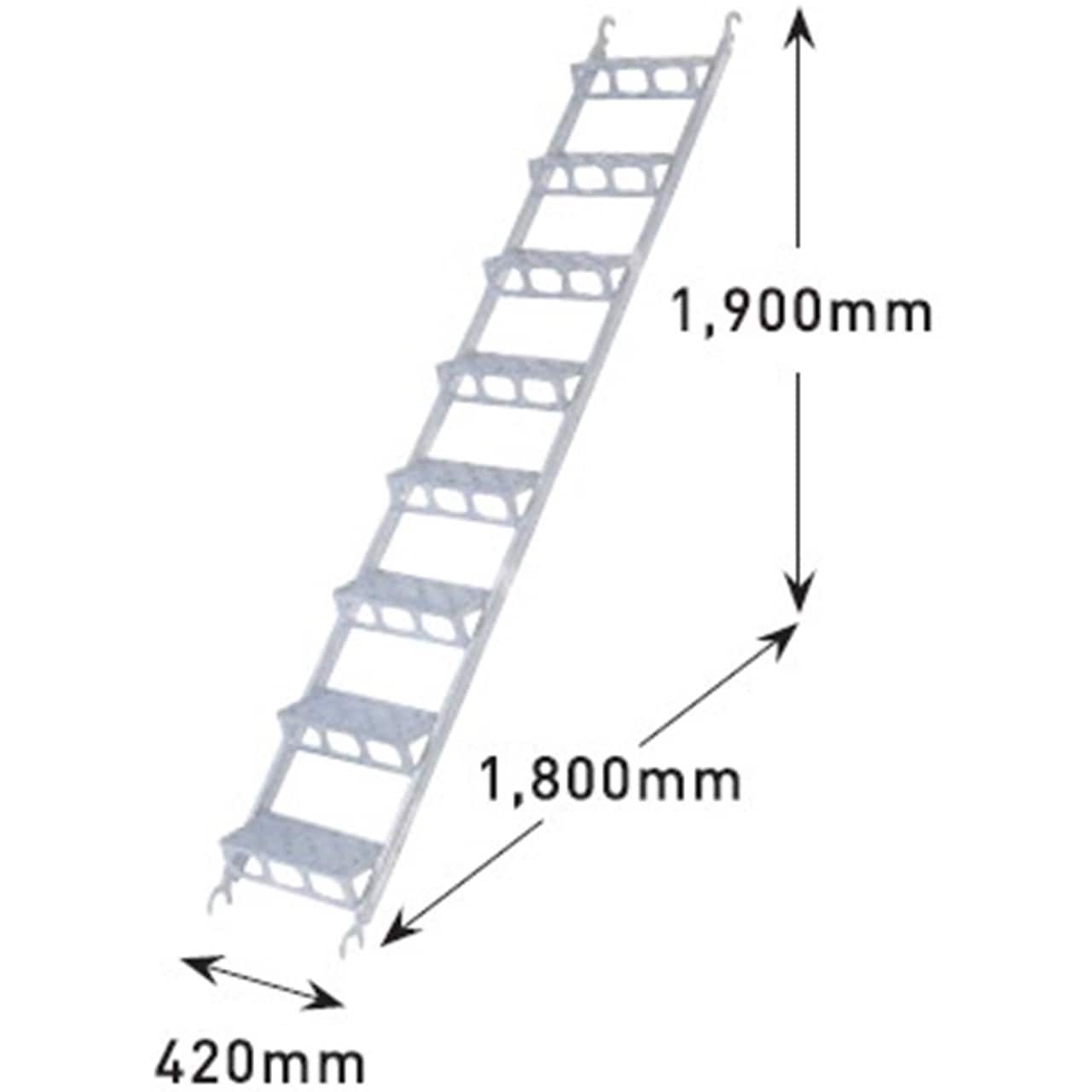 シンワキャッチャーB　鋼製階段