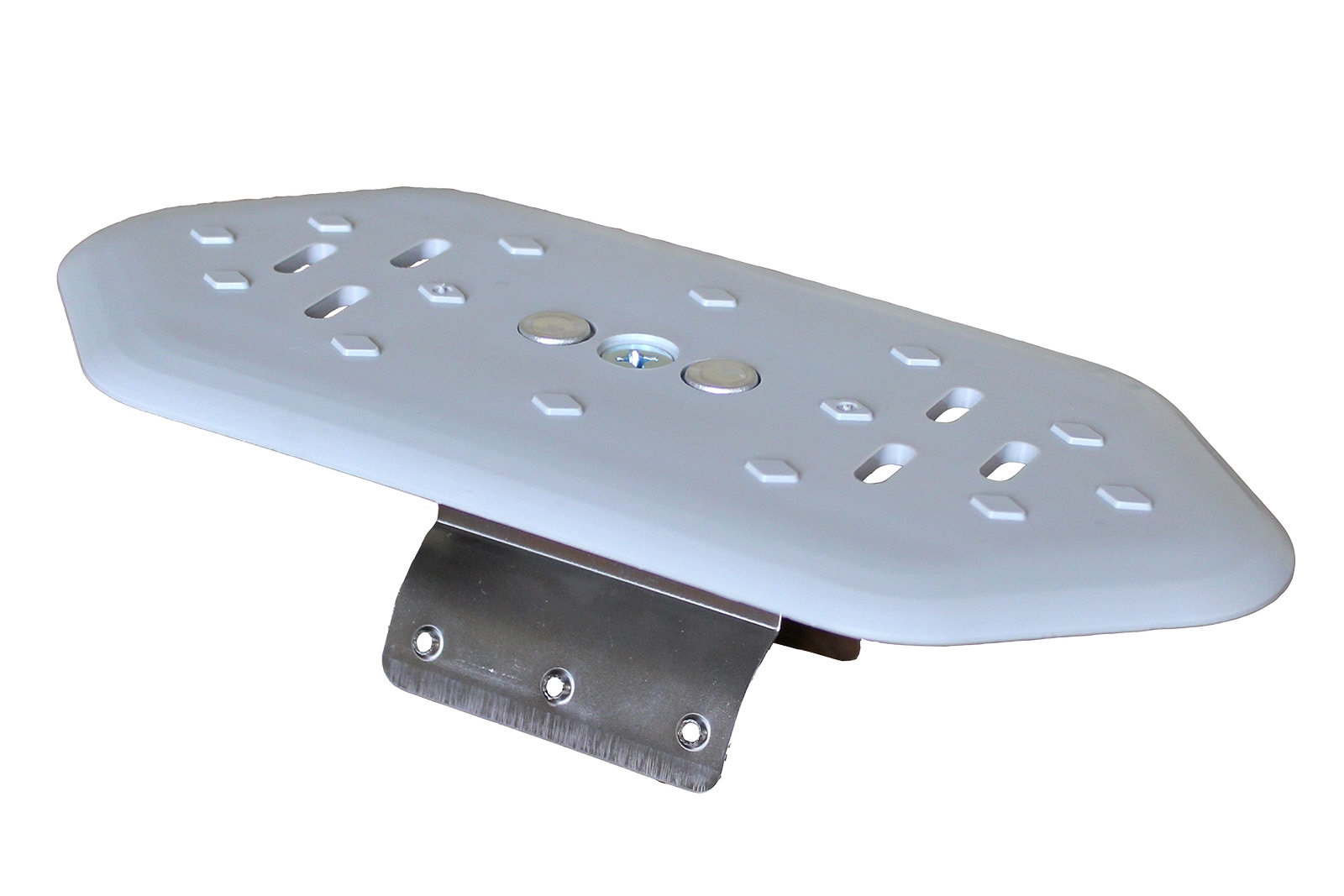 溝蓋キャップV型　樹脂製　ワンタッチ取付　取付穴幅30mm~55mm