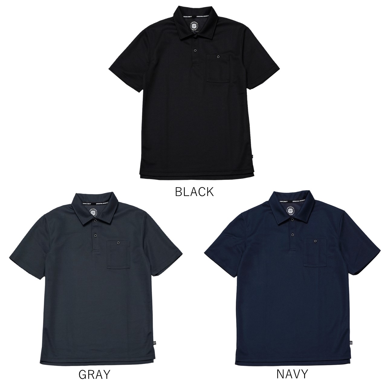 半袖鹿の子ポロシャツ