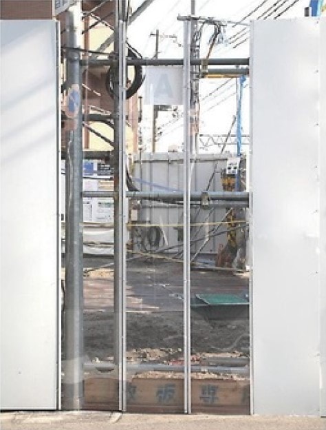 NKクリアパネル　平面用　W500mm×H2.0m×t1.2mm　ポリカーボネート樹脂