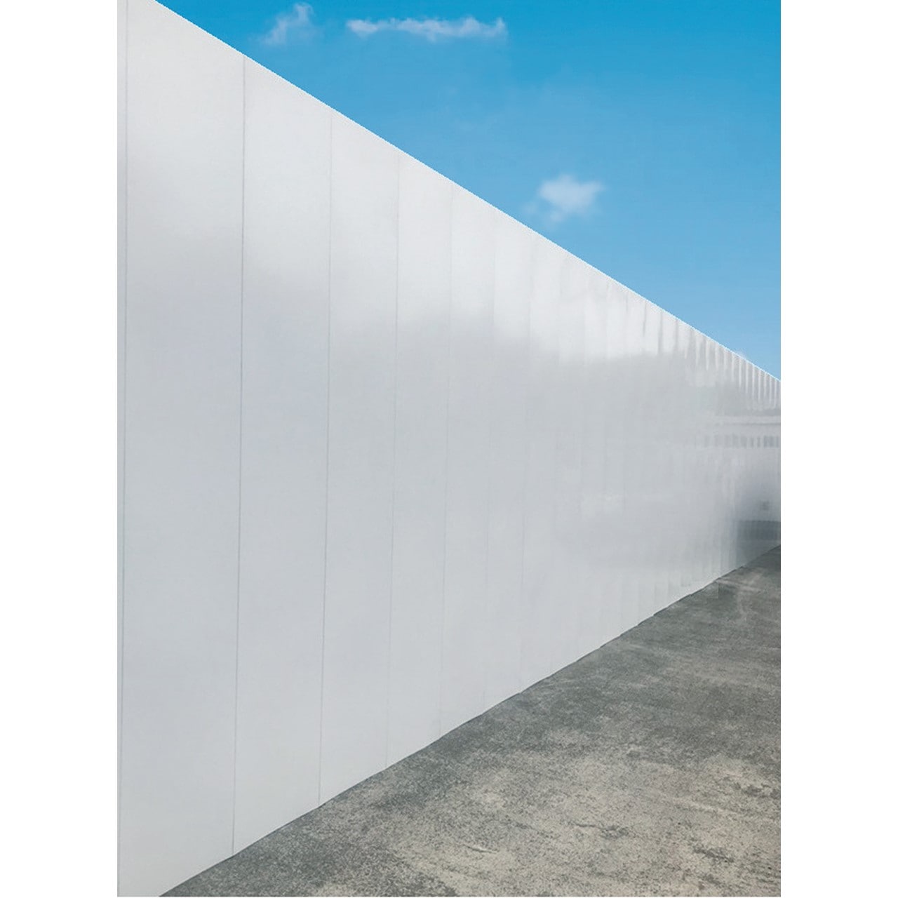 仮囲い鋼板　フラット型　3m