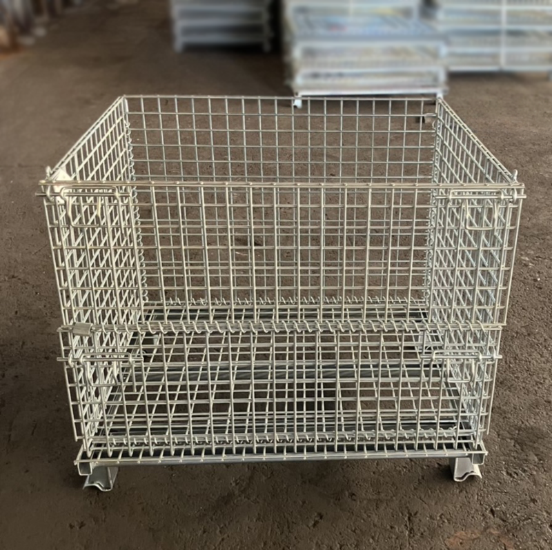 メッシュパレットM 半開き式 間口1000mm×奥行800mm×高さ840mm