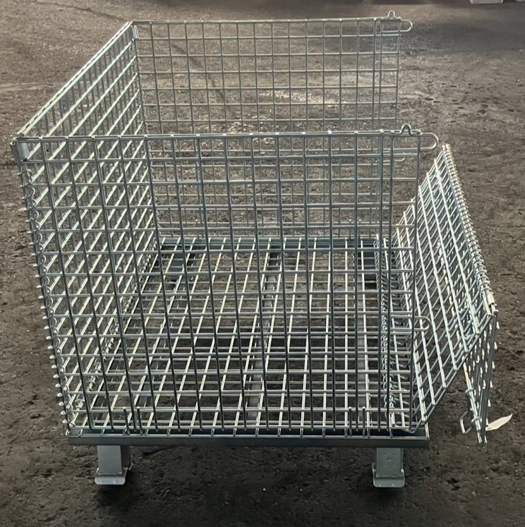 メッシュパレットM 半開き式 間口1000mm×奥行800mm×高さ840mm