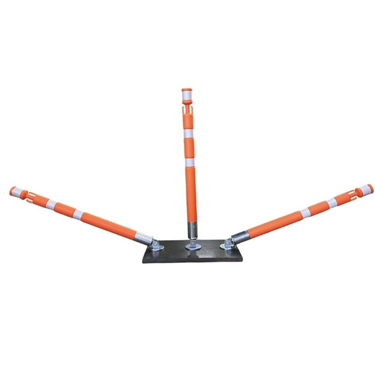 チェーン内臓 敷鉄板用 ガードポール パッチンスタンドNEO｜足場カエル