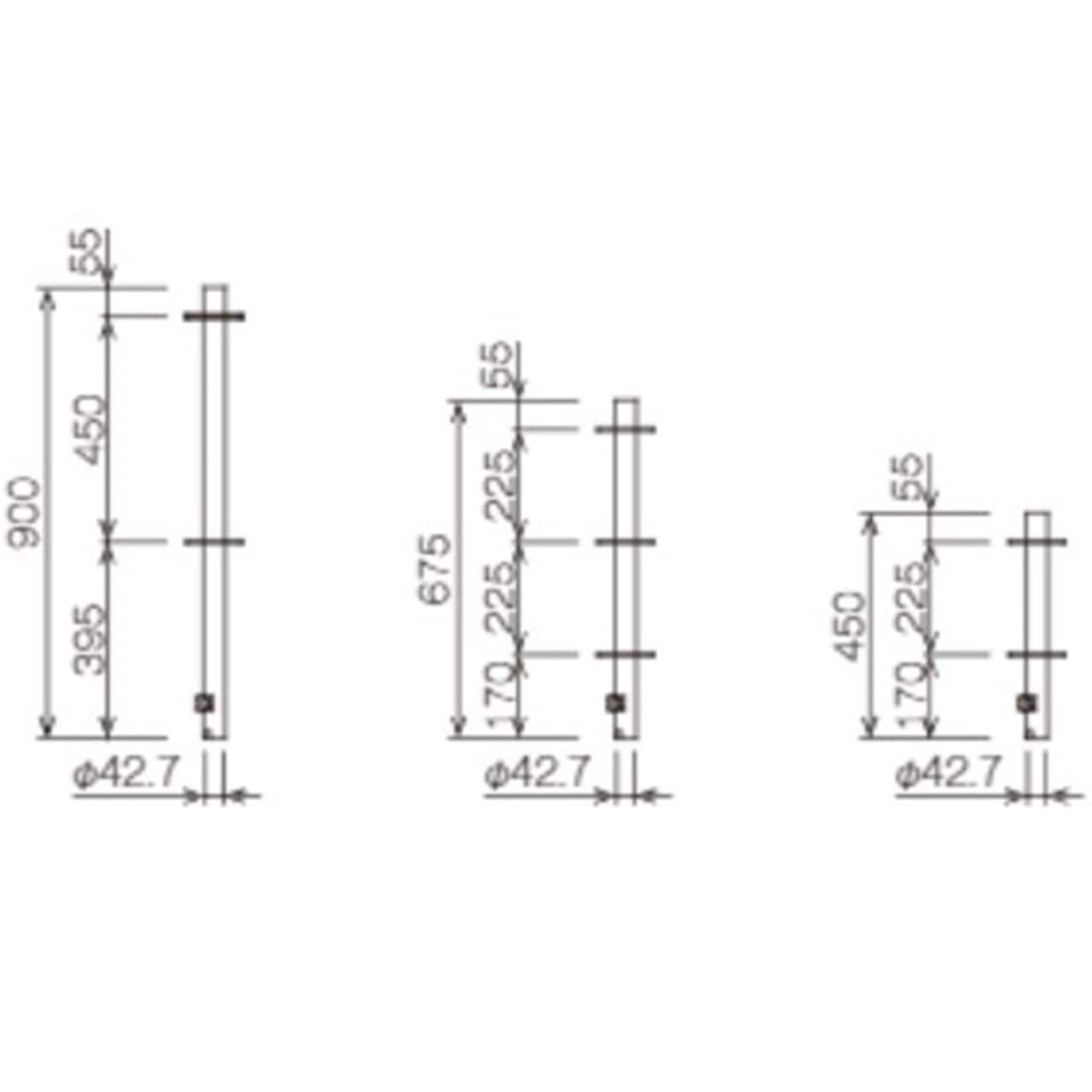 ダーウィン　ほぞ無し支柱