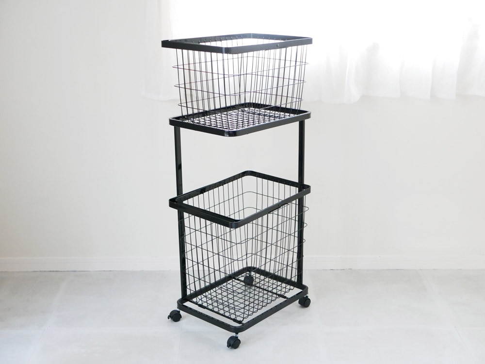 新品未開封品【tower/タワー tosca/】ランドリーワゴン＋バスケット tower/タワー tosca/トスカ】ランドリーワゴン＋バスケット tower