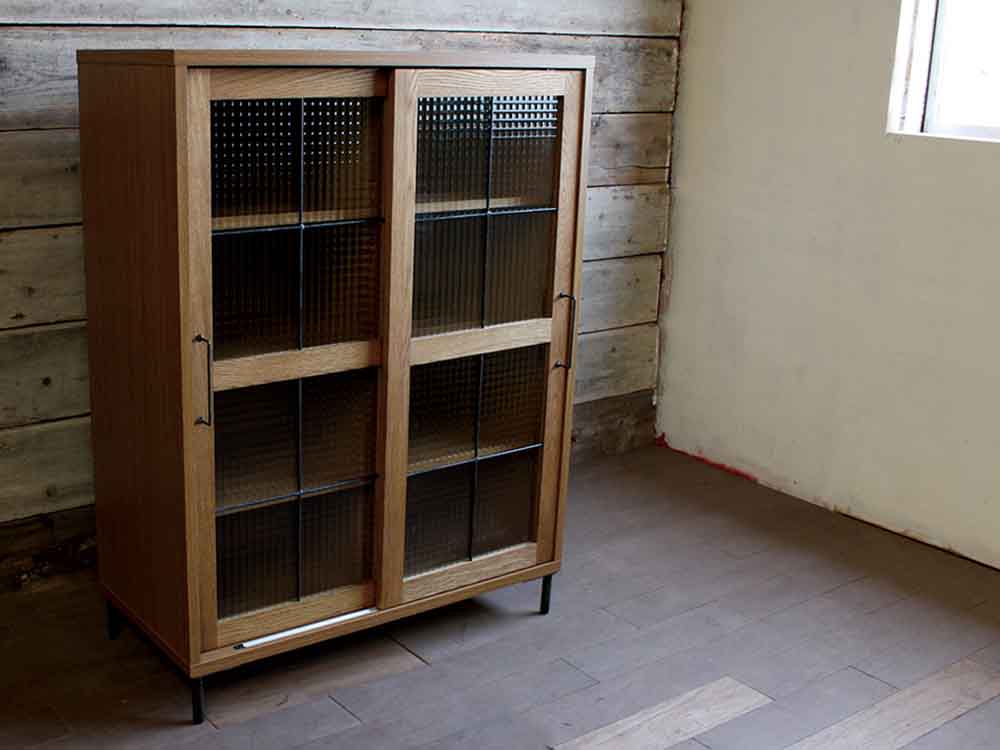 adepeche/アデペシュ】cadeal スライドガラスキャビネット low｜【公式